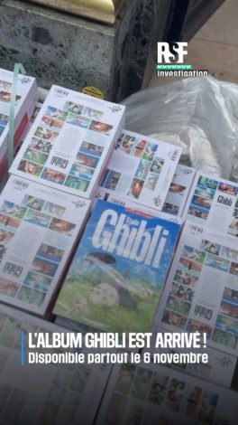 #VendrediLecture : l’album Ghibli est enfin là !

On vient de recevoir les premiers exemplaires, et certains d’entre vous aussi 👀
Partagez-nous vos impressions, on a hâte de vous lire !

#Ghibli #StudioGhibli #RSF #AlbumRSF #GhibliFans #AnimationJaponaise #LibertéDeLaPresse #Totoro #Chihiro #Miyazaki #Takahata #HayaoMiyazaki #IsaoTakahata