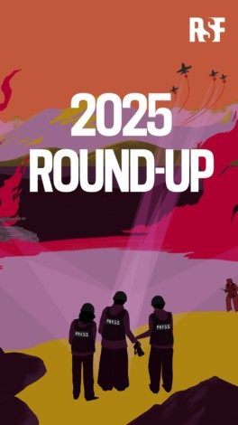 #RSFRoundUp 2025: Journalists don’t die, they are killed. 

In 2025, the number of journalists killed rose once more. Contrary to popular belief, journalists are most often killed in their own countries as a result of crimes committed  by armed forces, whether regular or irregular, and organised crime.
The most prolific  killers of journalists are well known: the Israeli army, organised crime cartels, and the Russian army.

Let’s continue to count, name, denounce, investigate, and ensure that justice is done. Impunity must never prevail. Share.

Read the full #RSFReport 2025: