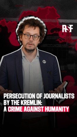 Slain reporters, bombed media infrastructure, Ukrainian journalists deported to Russia — since the full-scale invasion started on 24 February 2022, over 175 journalists have fallen victim to abuses at the hands of Russian forces. 
These repeated attacks are the subject of the eleventh complaint we have filed against the Kremlin with the @internationalcriminalcourt, which was also filed with the Ukrainian Prosecutor General. 

The Kremlin targets the journalists and media infrastructure involved in covering its war of aggression. These attacks are neither isolated nor accidental. Their widespread and systematic nature reveals a state policy and amounts to the crime against humanity of persecuting journalists due to their work.
–
Journalistes tués, reporters ukrainiens déportés et incarcérés en Russie, infrastructures médiatiques bombardées… 
Depuis le 24 février 2022, plus de 175 journalistes ont été victimes d’exactions imputées aux forces russes. Face à ces attaques répétées, nous déposons une onzième plainte contre le Kremlin auprès du procureur général ukrainien et de la @courpenaleinternationale.

Le Kremlin cible les journalistes et les infrastructures médiatiques qui couvrent sa guerre d’agression. Ses attaques ne sont ni isolées ni accidentelles. Leur caractère généralisé et systématique révèle une politique d’État et relève du crime contre l’humanité de persécution des journalistes en raison de leur activité professionnelle.