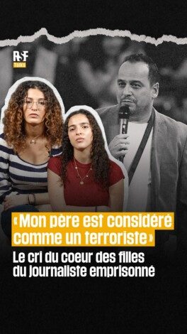 Derrière les barreaux, un père qui informait. Devant la caméra, ses filles réclament justice. 

Condamné une première fois en vertu du décret-loi 54, Mourad Zeghidi, journaliste de l'Émission impossible et ancien journaliste de sport à Canal +, s'est vu infliger trois ans et demi de prison supplémentaires en janvier 2026 pour blanchiment d'argent. 

Partagez la voix de Mourad Zeghidi.

Dans un paysage médiatique tunisien de plus en plus contraint, ses filles, Yesmine et Inès Zeghidi, ont décidé de porter sa voix. L’interview est à retrouver sur la chaîne Youtube de RSF ou dans le lien en bio 📹

–
While their father is behind bars in Tunisia for nothing more than reporting, his daughters are before the cameras, demanding justice.
After being convicted once under Decree-Law 54, Mourad Zeghidi — a political commentator for the Tunisian show, “L’Émission impossible” and former sports journalist at Canal+ — was sentenced to an additional three and a half years in prison in January 2026 for money laundering.
This isMourad Zeghidi’s story. Share it and make his voice heard.
As restrictions onTunisian media landscape continue to rise, Zeghidi’s daughters, Yesmine et Inès Zeghidi, have decided to speak out on their father’s behalf. The full interview can be found on RSF’s YouTube channel and via the link in bio. 📹
#FreeMourad