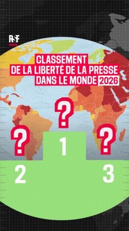 À votre avis, dans le Classement mondial de la liberté de la presse, où se trouve votre pays sur 180 ?

Quel est le trio de tête dans le Classement mondial de la liberté de la presse de Reporters sans frontières ? Et les trois les moins bien classés ? 

En 25 ans, le score moyen de l’ensemble des pays étudiés n’a jamais été aussi bas.

Découvrez où se trouve votre pays dans le Classement sur rsf.org

#Index #Classement #WPFD2026 #WPFD #Libertédelapresse #pressfreedom #journéedelalibertédelapresse #worldpressfreeomday #righttoinformation #war #propaganda #journalists #press #media #pluralism #independence #désinformation #disinformation #pressfreedom