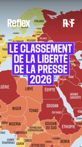 Reflex #2 : Comprendre le classement de la liberté de la presse dans le monde (édition 2026)

Qu’est-ce que le classement mondial de la liberté de la presse ? Pourquoi certains pays progressent-ils tandis que d’autres reculent ? Et quelles conséquences concrètes cela a pour les journalistes… et pour les citoyens ?

Dans cette vidéo, Vianney, data journaliste chez Reporters sans frontières (RSF), propose de découvrir un outil essentiel pour mieux comprendre les enjeux de l’information à l’échelle mondiale.

🌍 Depuis 25 ans, ce classement évalue les conditions dans lesquelles les journalistes exercent leur métier : peuvent-ils enquêter librement ? publier sans pression ? travailler sans risquer leur vie ?

📊 En voyageant à travers la carte, découvrez comment la liberté de la presse évolue dans le monde en 2026.

Pour aller plus loin, rendez vous sur la plateforme Reflex dans le lien en bio !
–
Reflex #2: Understanding the World Press Freedom Index (2026 edition)

What is the World Press Freedom Index? Why do some countries improve while others decline? And what concrete consequences does this have for journalists… and for citizens?

In this video, Vianney, a data journalist at Reporters Without Borders (RSF), offers an introduction to an essential tool for better understanding the challenges of information on a global scale.

🌍 For 25 years, this index has assessed the conditions under which journalists carry out their work: can they investigate freely? publish without pressure? work without risking their lives?

📊 By exploring the map, discover how press freedom is evolving around the world in 2026.

To learn more, visit the Reflex platform via the link in the bio!