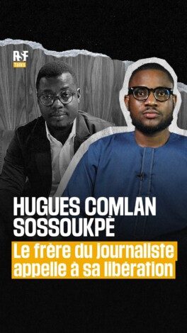 Un enlèvement inouï et une arrestation arbitraire en l’espace d’une semaine, en juillet 2025. Le Bénin et la Côte d’Ivoire ont-ils uni leurs forces pour persécuter des journalistes ?
Le frère d’Hugues Comlan Sossoukpè revient sur l’histoire de son frère. Le journaliste a été victime d’un enlèvement, d'une séquestration, d’un transfert forcé et d'une remise opérés en dehors de tout cadre légal, ainsi que d’une arrestation arbitraire, dont a également été victime Ali Moumouni ensuite.
Ils croupissent injustement dans des geôles béninoises depuis près de neuf mois. Nous exigeons leur libération immédiate et la réparation des préjudices subis par les deux journalistes.
–
Both an unprecedented abduction and an arbitrary arrest took place within the space of one week in July 2025. Did Benin and Côte d’Ivoire join forces to deliberately persecute journalists?
Hugues Comlan Sossoukpè’s brother tells us about his brother’s story. The journalist was the victim of abduction, unlawful detention, forced transfer and handover carried out without any legal pretext. Along with Ali Moumouni, he was also subjected to an arbitrary arrest. They have been unjustly held in Beninese prisons for nearly nine months now. 

We call for their immediate release and full reparations for the harm they have both suffered.